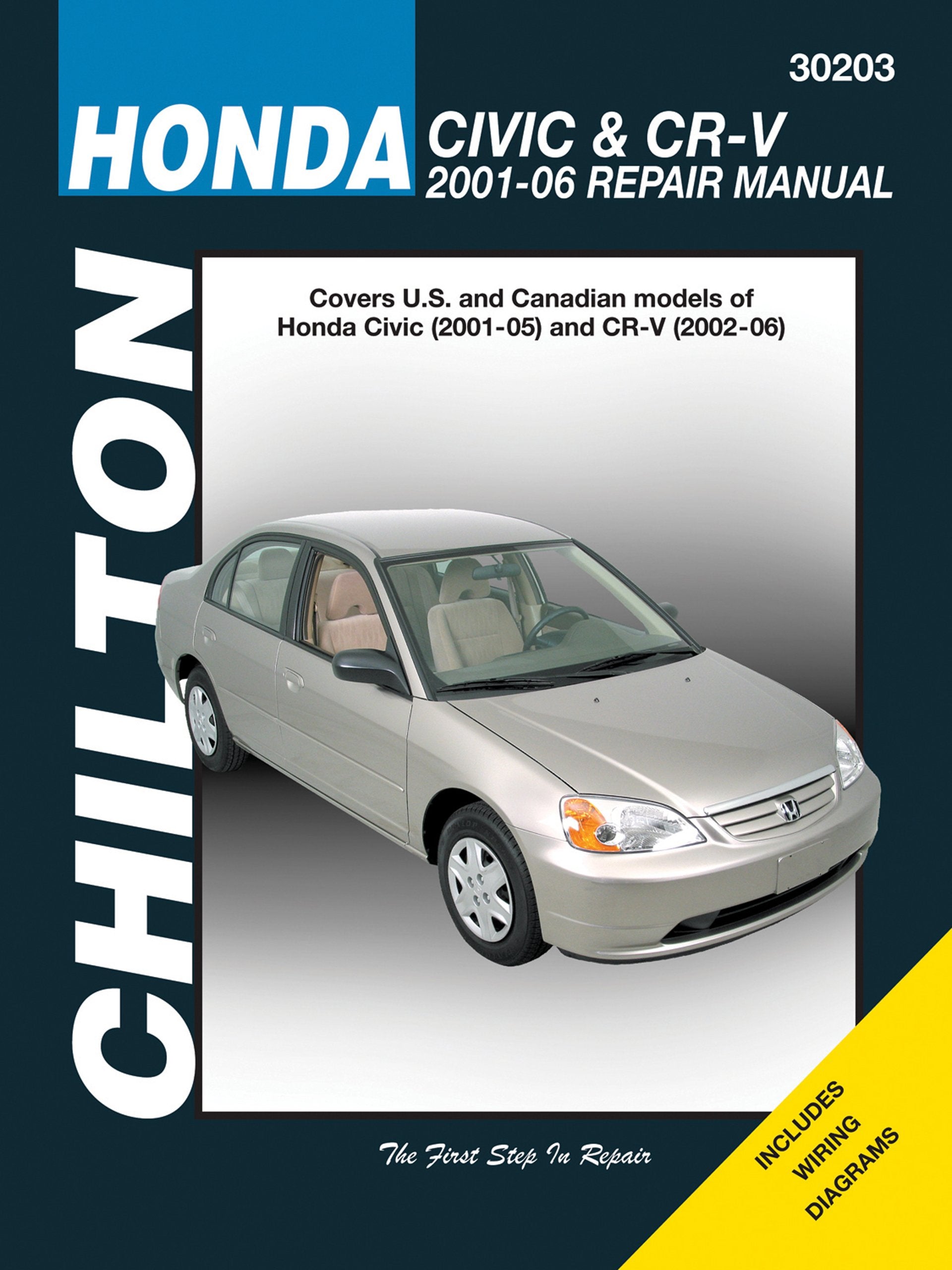 Chilton's Honda Civic & CRV, 20012006: Repair Manual : Covers U.S. and Canadian models of Honda Civic(2001 thru 05) and CRV (,Used