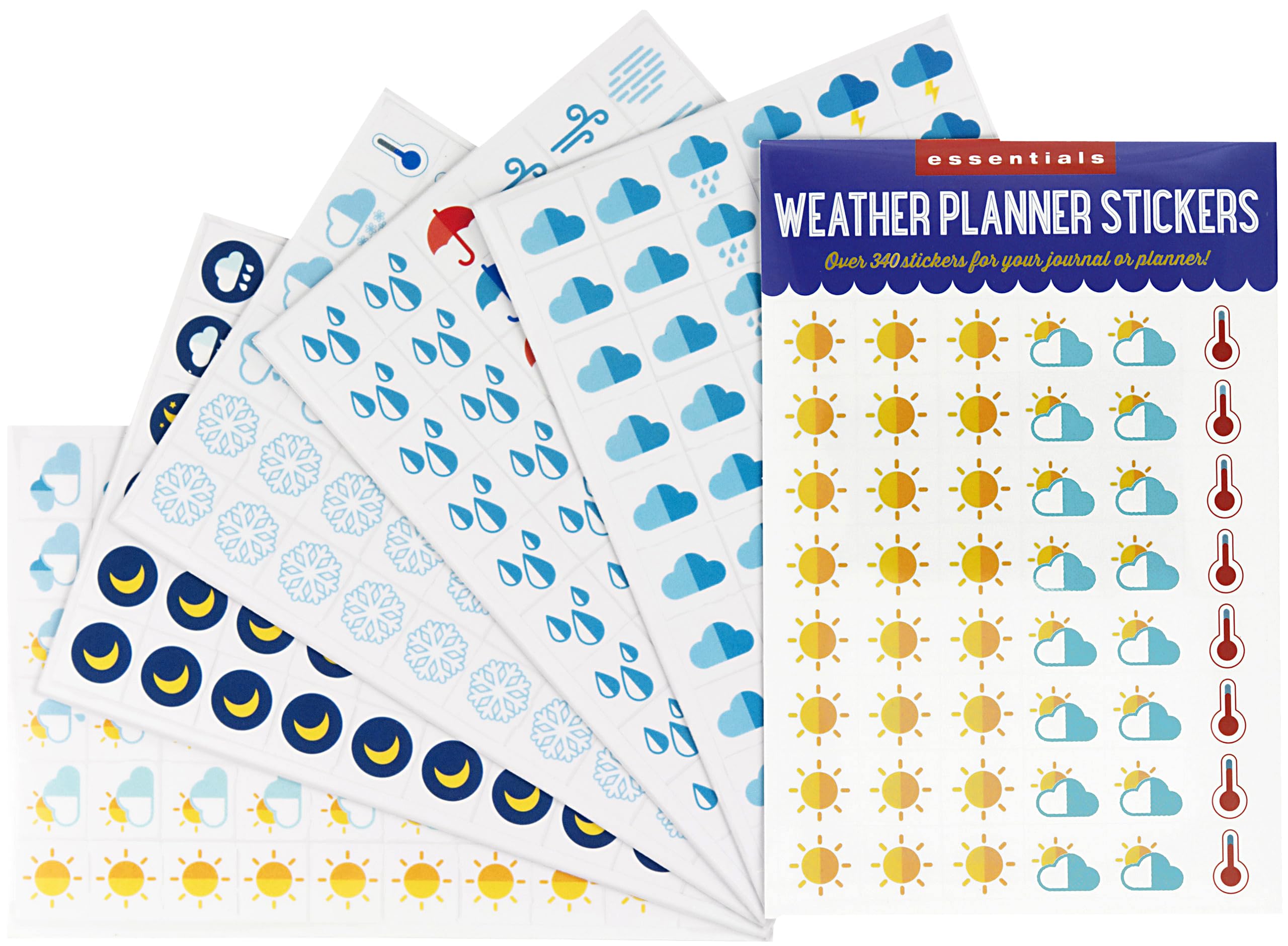 Essentials Weather Planner Stickers (300 stickers),Used