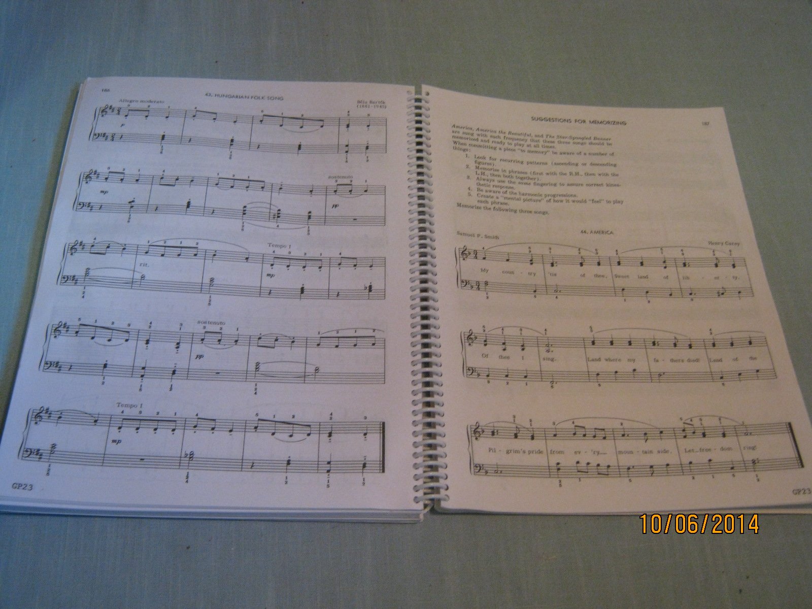 GP23  Beginning Piano for Adults  Bastien,Used