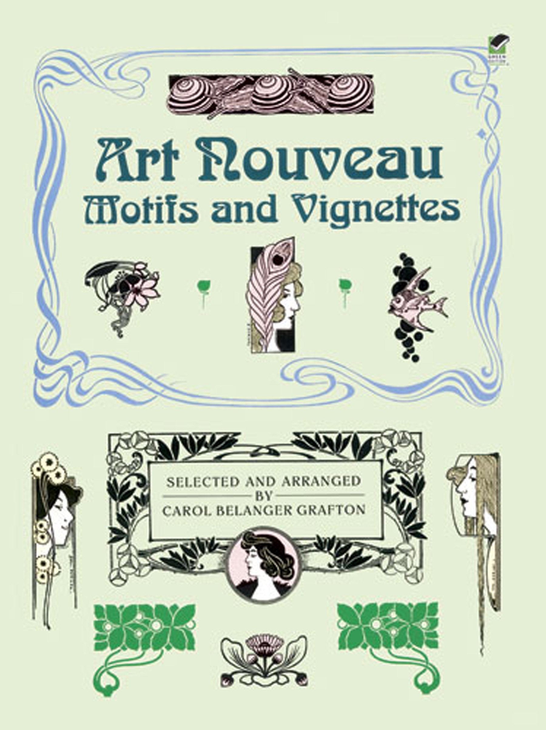 Art Nouveau Motifs And Vignettes (Dover Pictorial Archive),Used