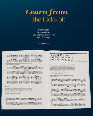 Hot Licks for Bluegrass Guitar Book  Fingerstyle Guitar Book with Over 350 Bluegrass Licks  Guitar Tab Book with TrailOffs, C,Used