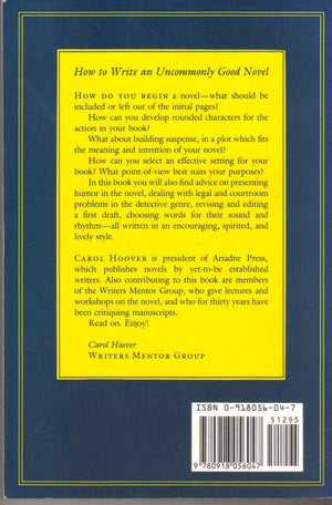 How To Write An Uncommonly Good Novel,Used