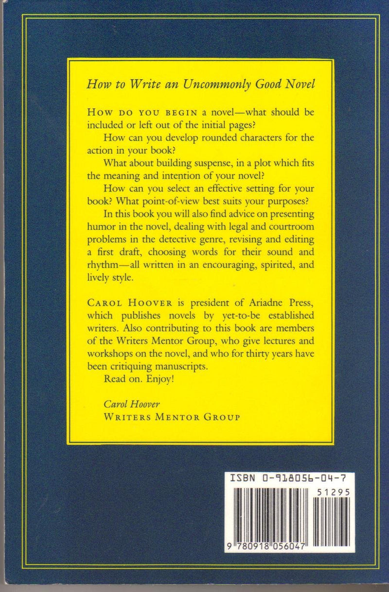 How To Write An Uncommonly Good Novel,Used