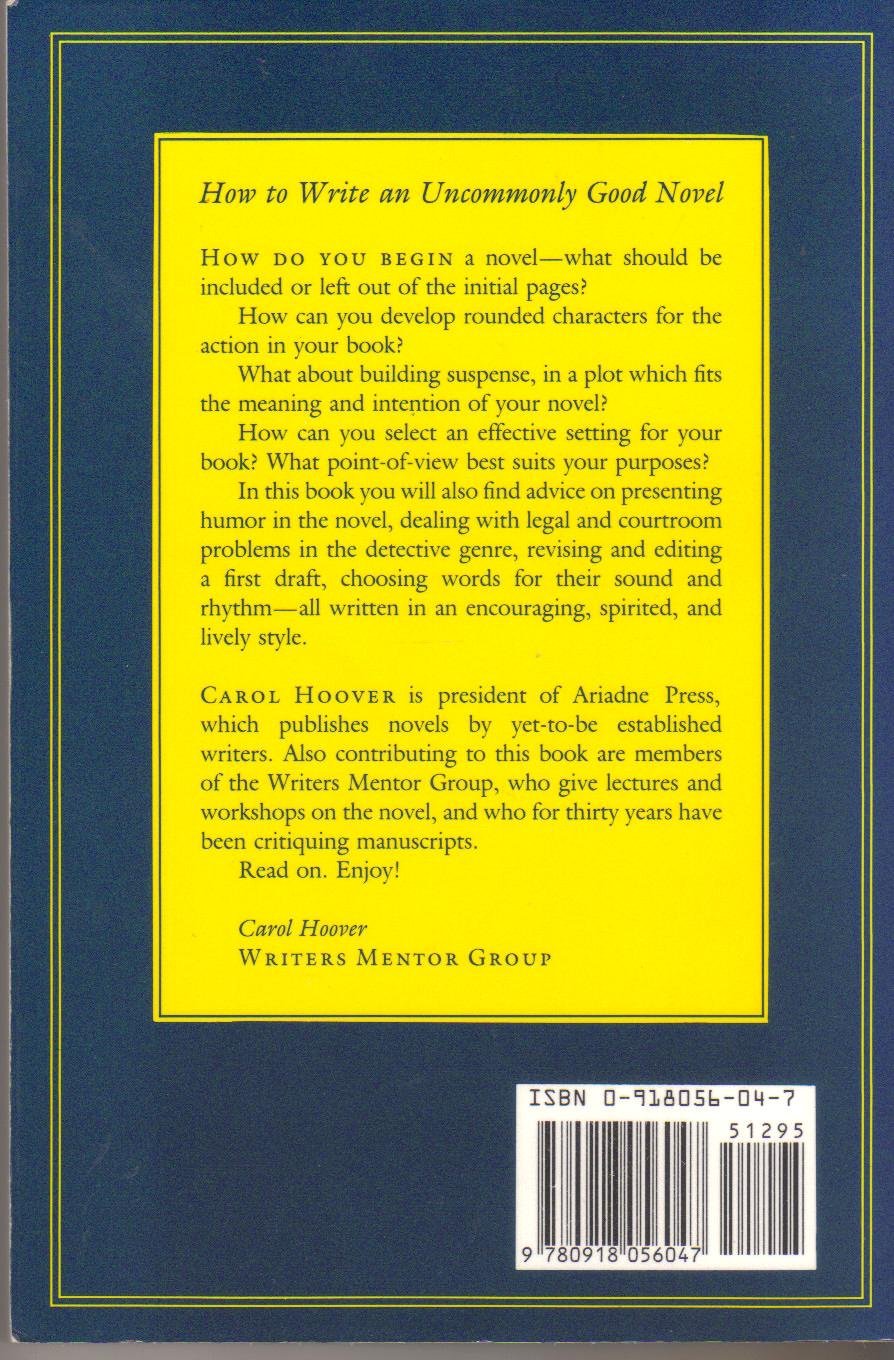 How To Write An Uncommonly Good Novel,Used