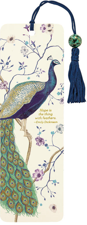 Peacock Beaded Bookmark,Used