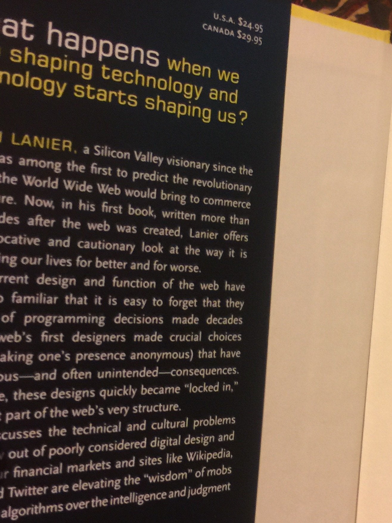 You Are Not A Gadget: A Manifesto-new