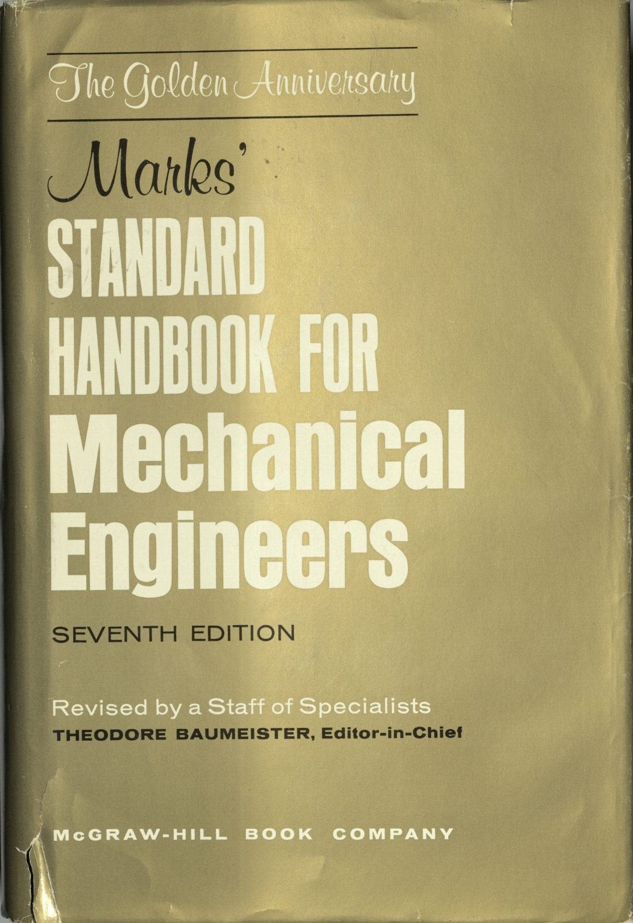 Standard Handbook for Mechanical Enginee 7ED,Used