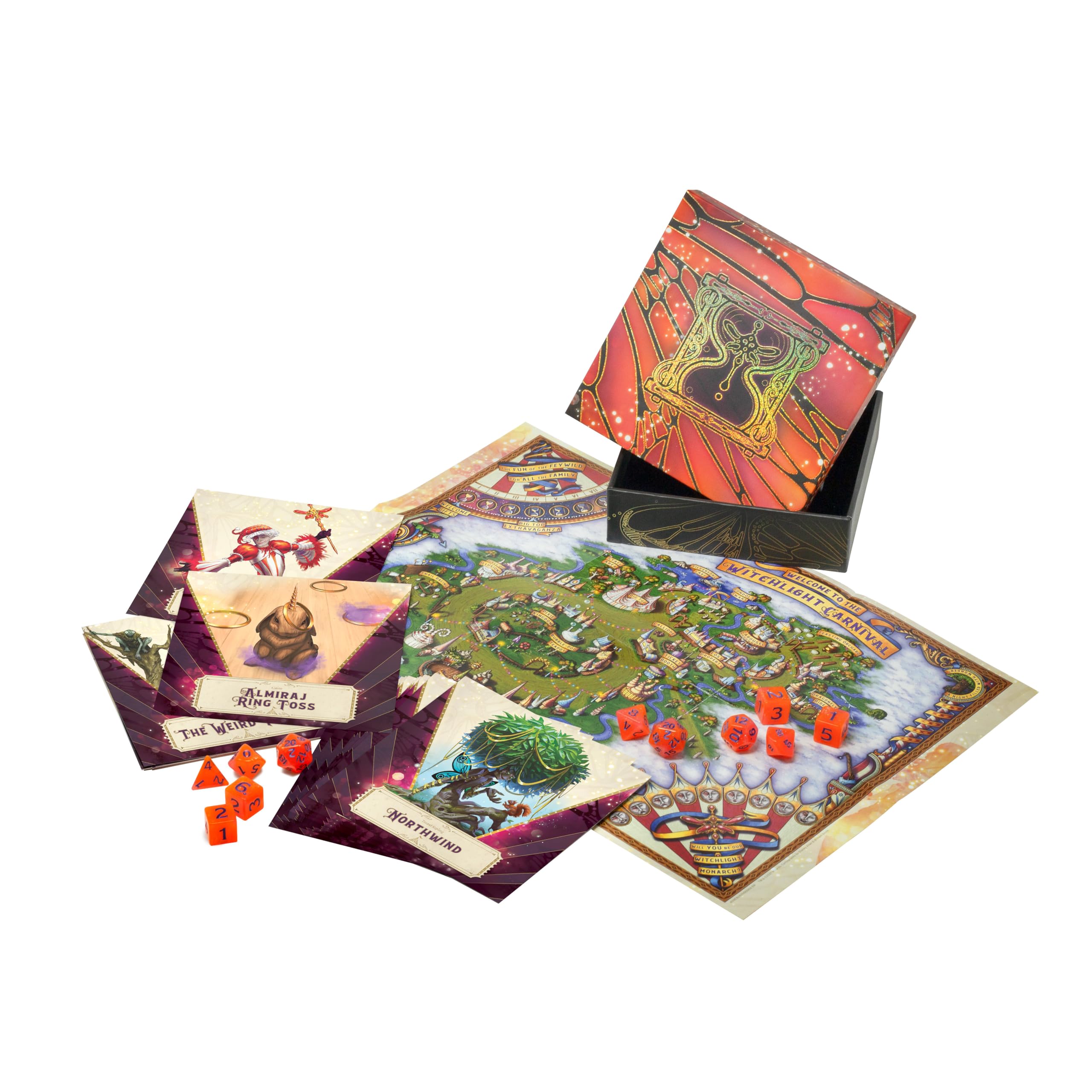 The Witchlight Carnival Dice & Miscellany (Feywild Adventure D&D Accessories) (Dungeons & Dragons),Used