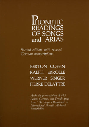 Phonetic Readings of Songs and Arias,Used