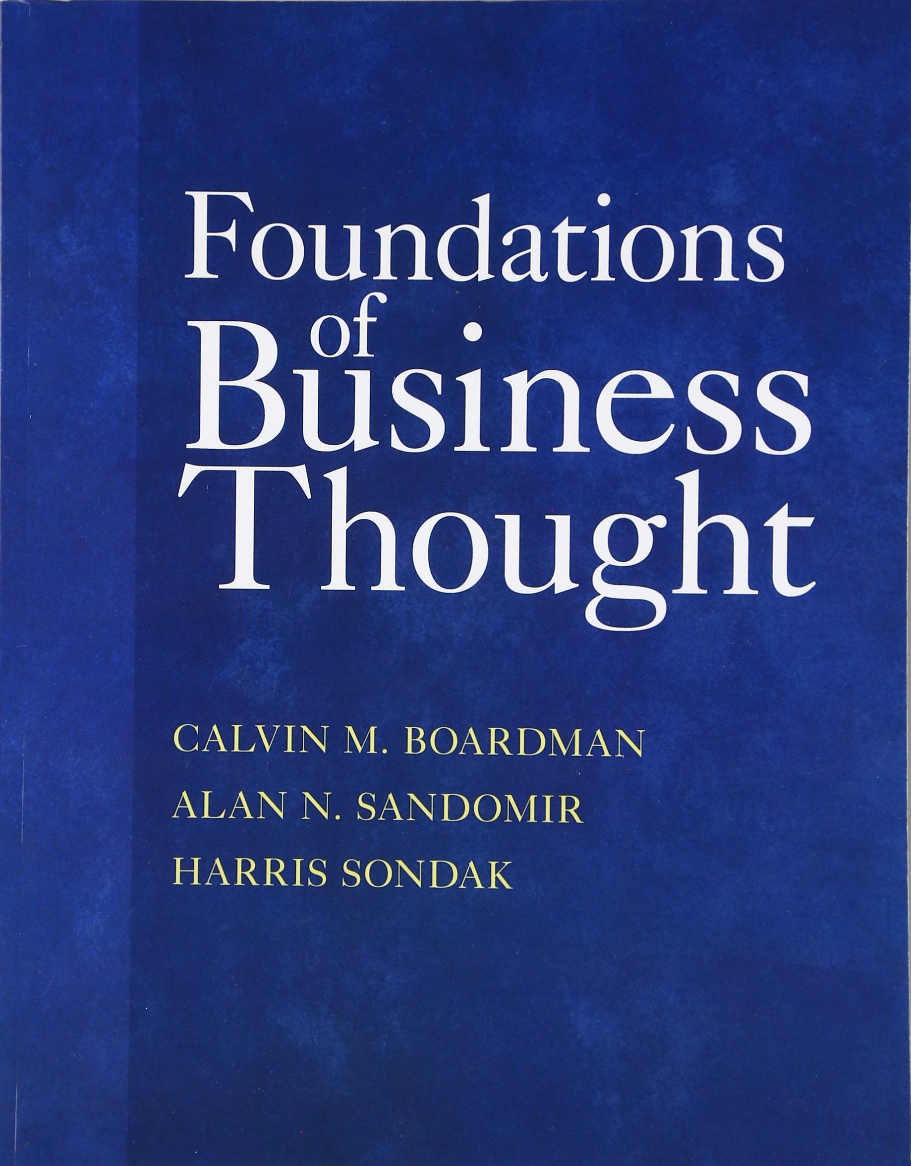 Foundations of Business Thought,Used
