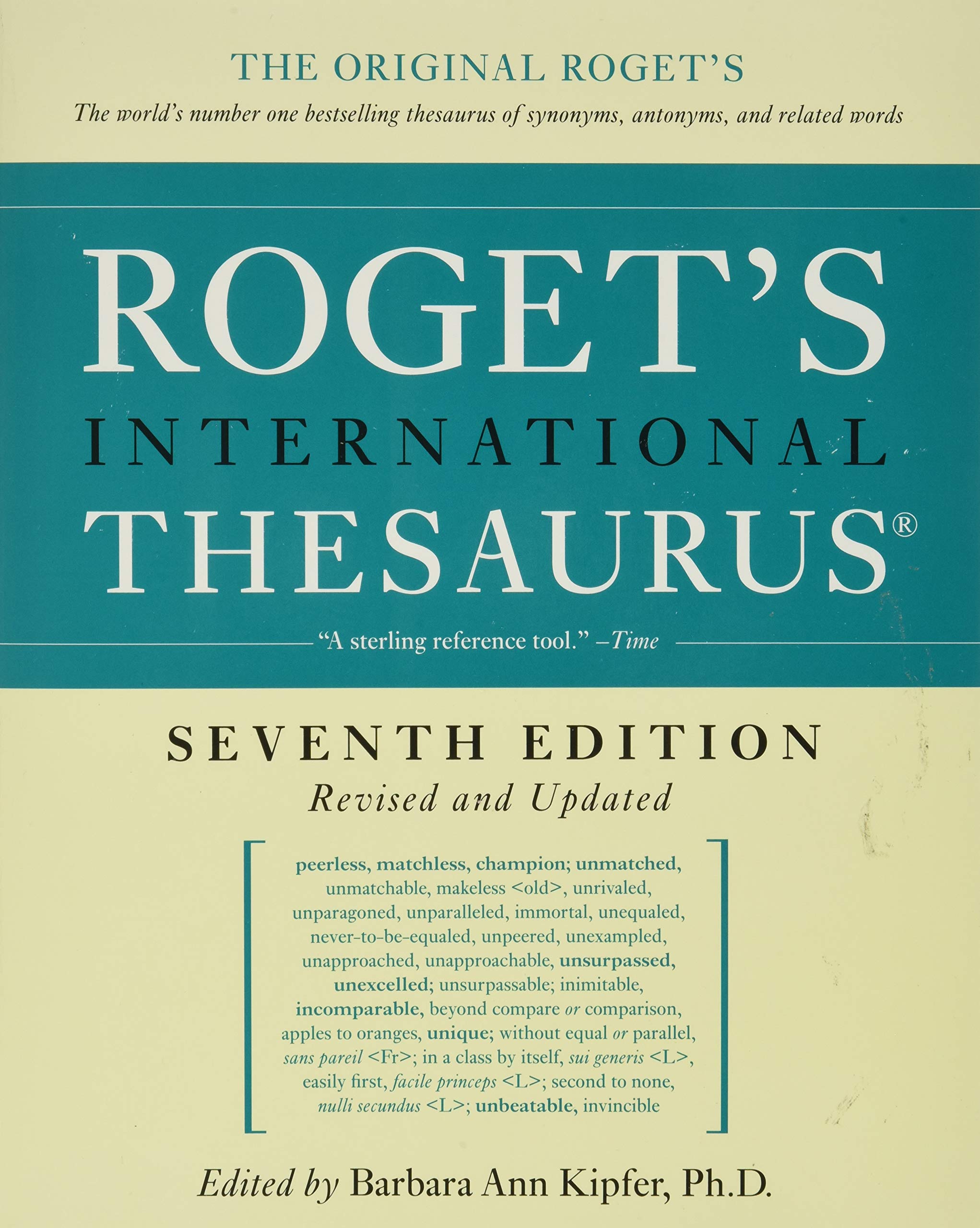 Roget's International Thesaurus, 7th Edition,Used