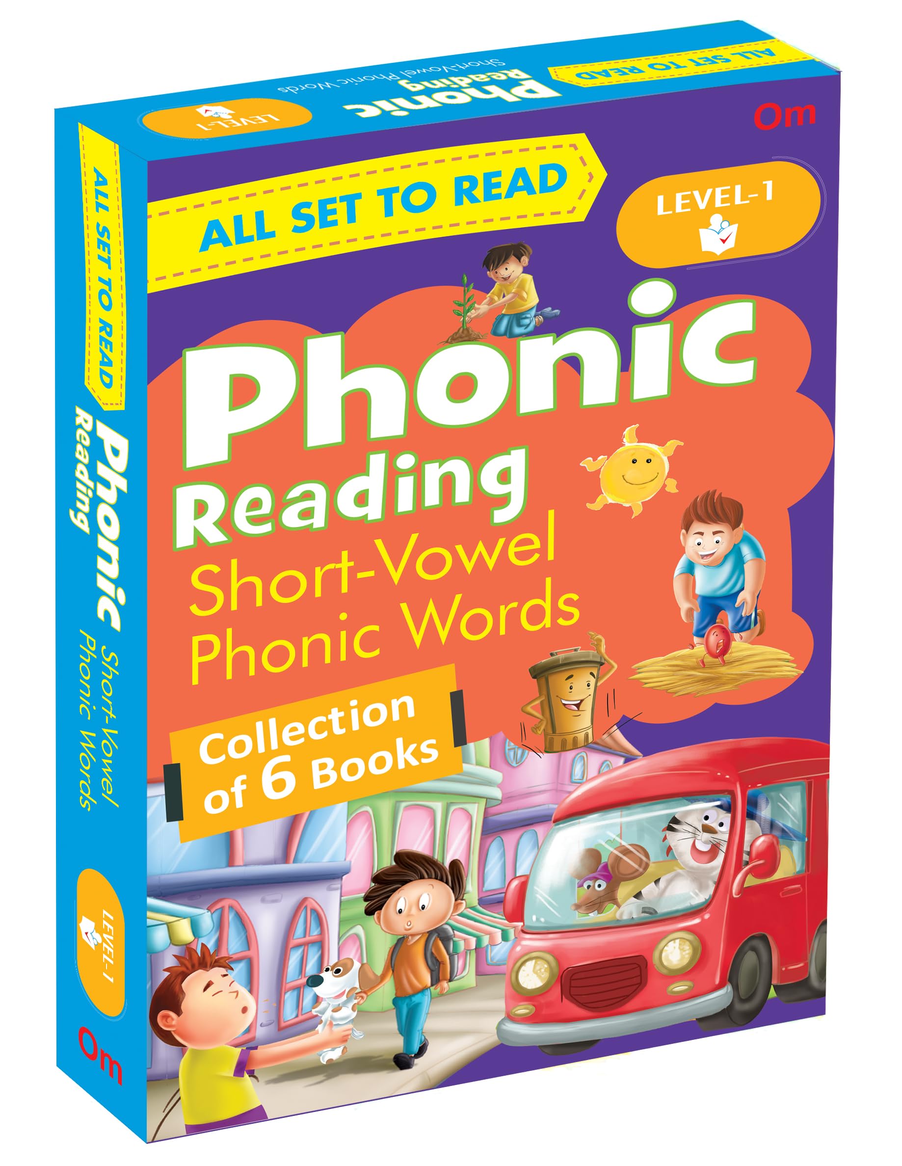 A Phonic Reader- 3 Years To 6 Years - Read Aloud To Children- Level 1- Bedtime Stories ( Set Of 6 Story Books Packed In A Gift Box)