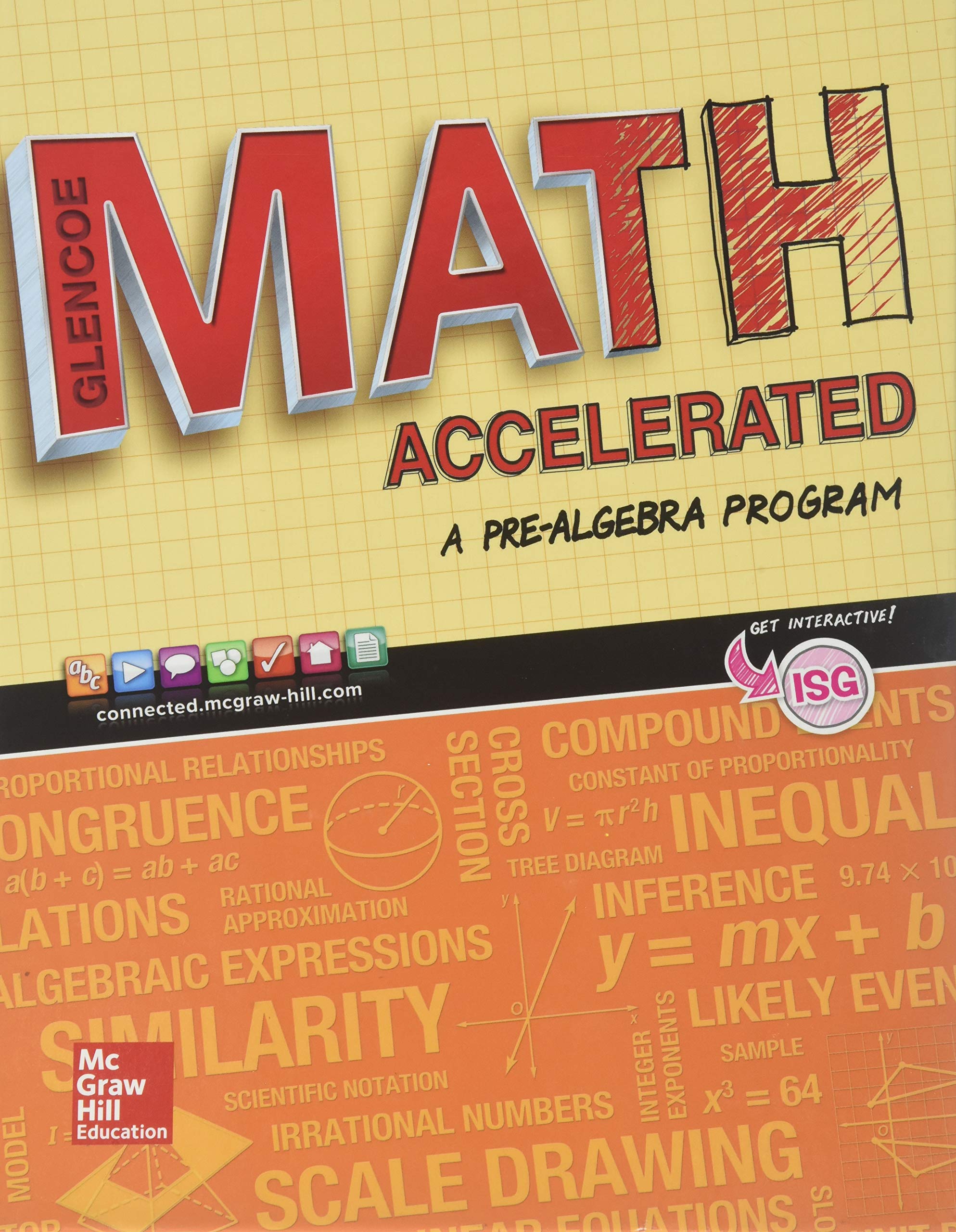 Glencoe Math Accelerated 2017 Student Edition (MATH APPLIC & CONN CRSE),Used