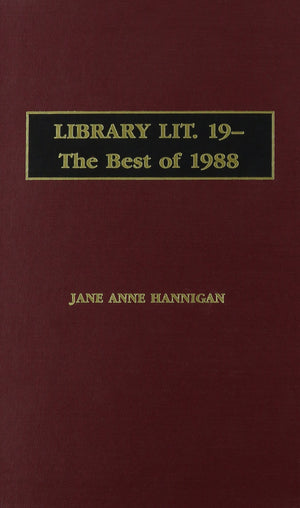 Library Literature: The Best Of 1988,Used