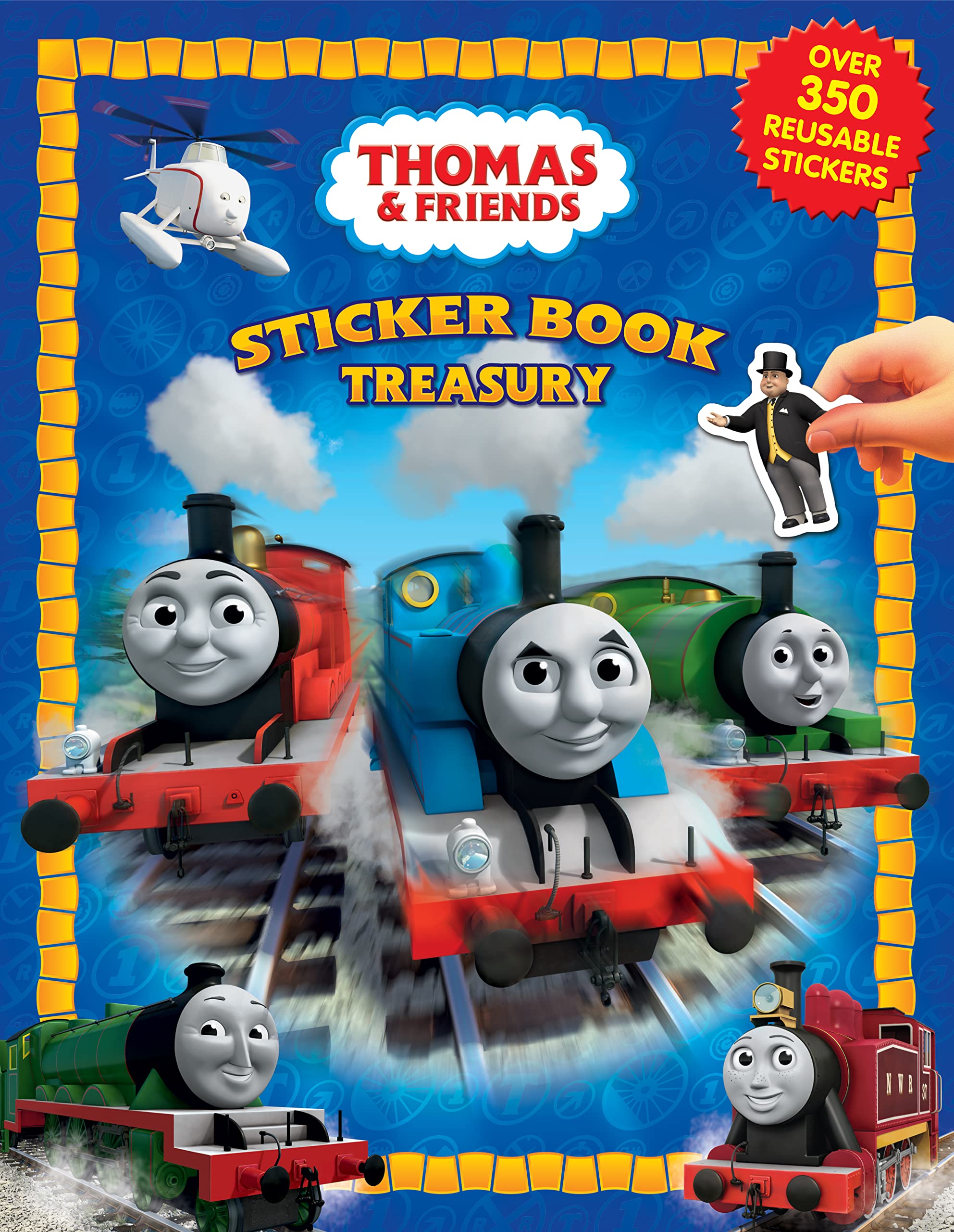Thomas & Friends Sticker Book Treasury  Activity Books For Kids, 350 Reusable Stickers, 96 Pages Of Fun