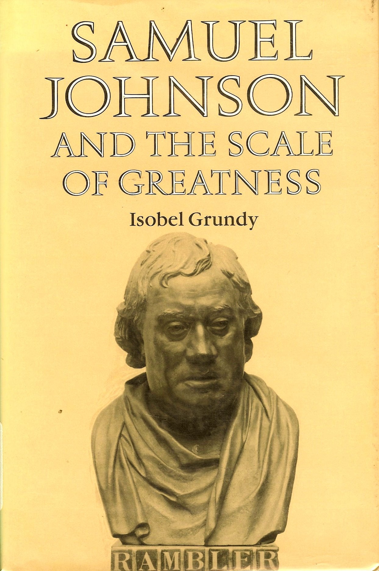 Samuel Johnson and the Scale of Greatness,Used