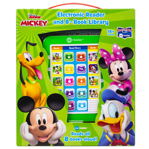 Disney Mickey Mouse  Me Reader Electronic Reader and 8 Sound Book Library  PI Kids,Used
