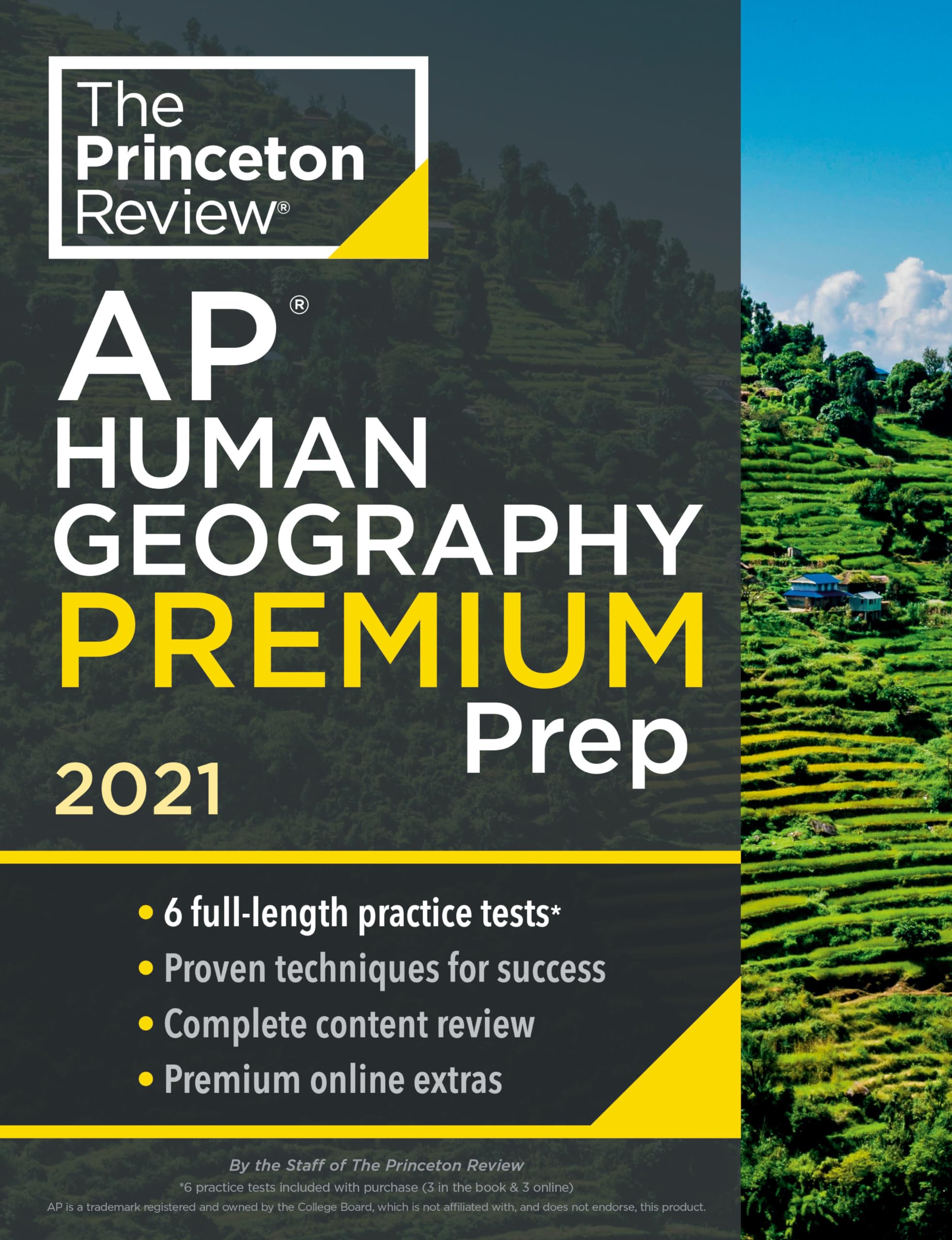 Princeton Review Ap Human Geography Premium Prep, 2021: 6 Practice Tests + Complete Content Review + Strategies & Techniques (20-used