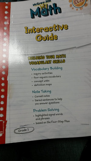 MH My Math ELD SE Grade 1 (ELEMENTARY MATH CONNECTS) (Spanish Edition),Used