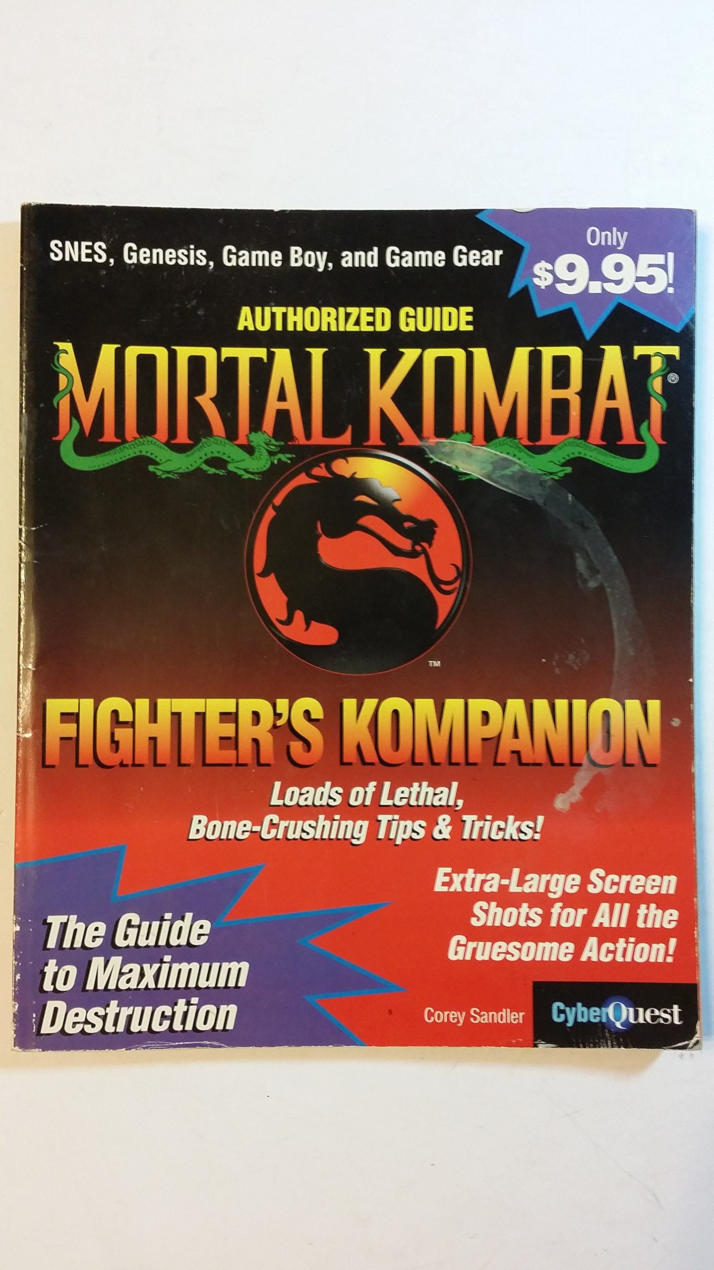 Mortal Kombat (Official Strategy Guide  Snes, Genisis, Game Boy & Game Gear),Used