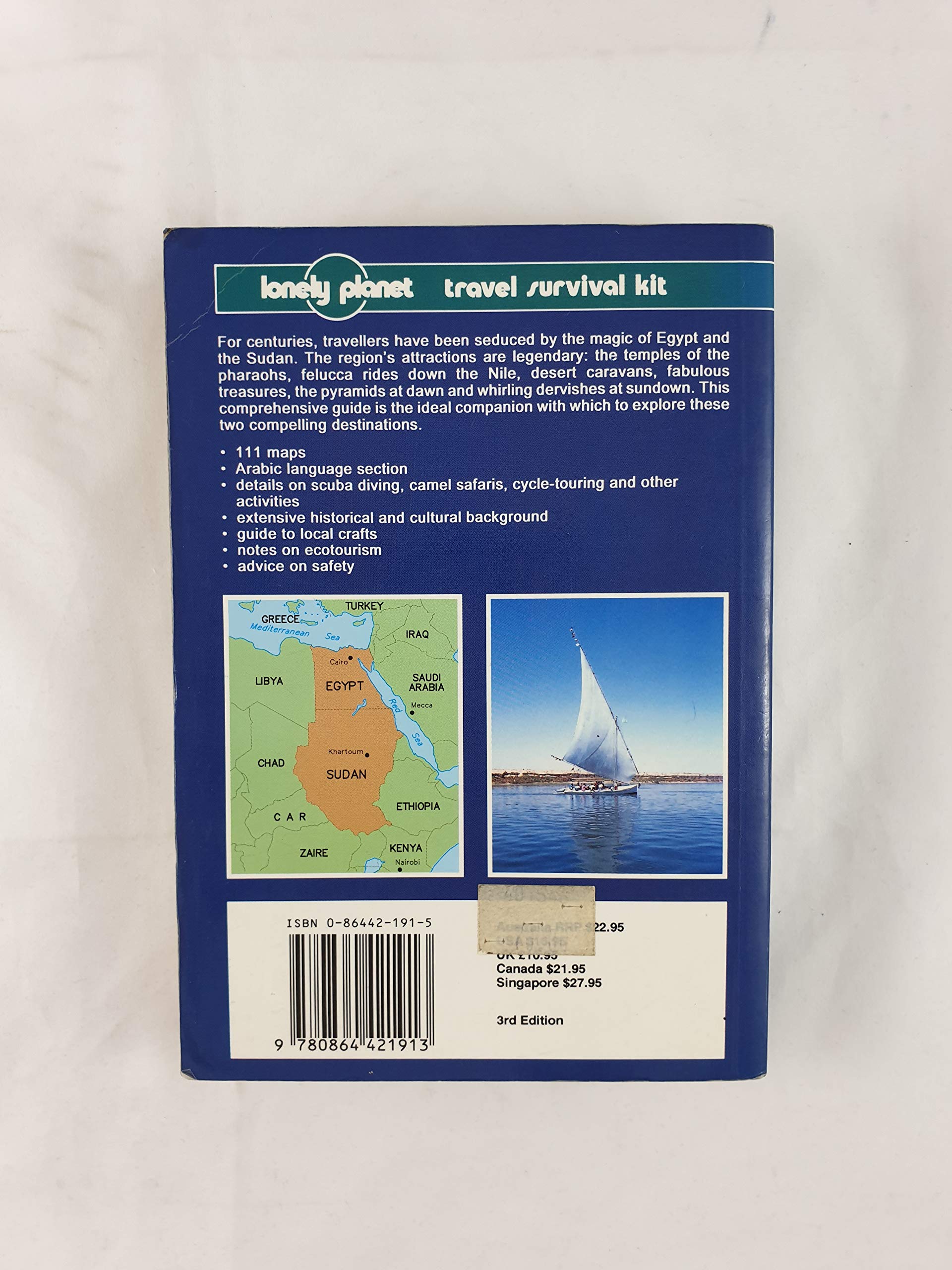 Egypt & The Sudan (Lonely Planet Egypt),Used