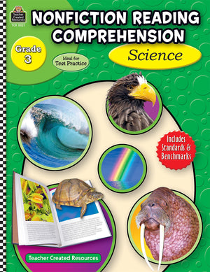 Nonfiction Reading Comprehension: Science, Grade 3: Science, Grade 3,New