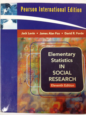 Elementary Statistics in Social Research (11th Edition),Used