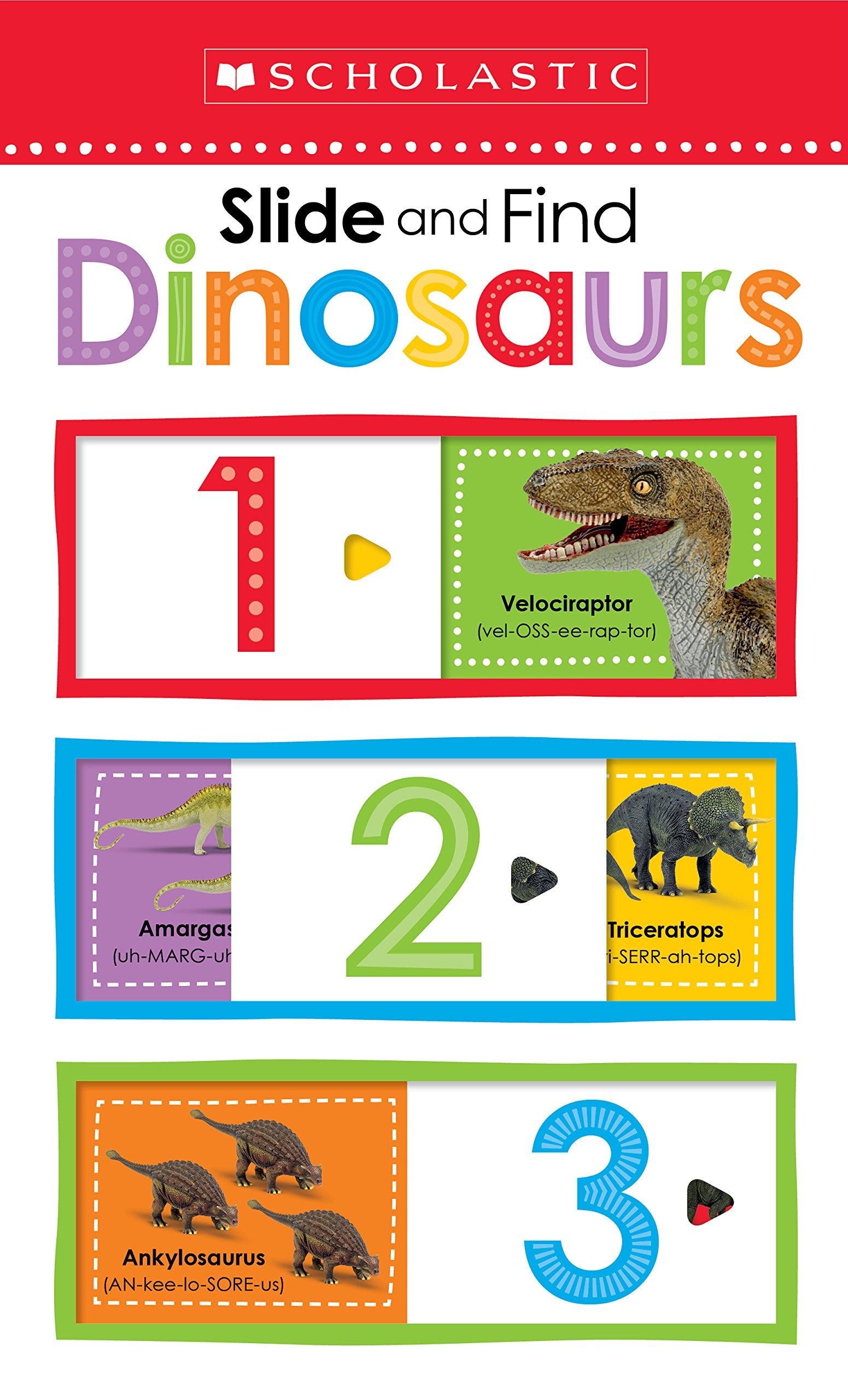 Dinosaurs 123: Scholastic Early Learners (Slide and Find),Used