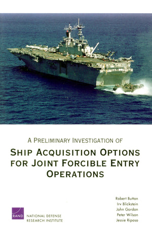 A Preliminary Investigation Of Ship Acquisition Options For Joint Foricle Entry Operations,New