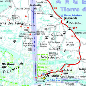 Michelin Chile Argentina Motoring and Tourist Map No. 788,Used