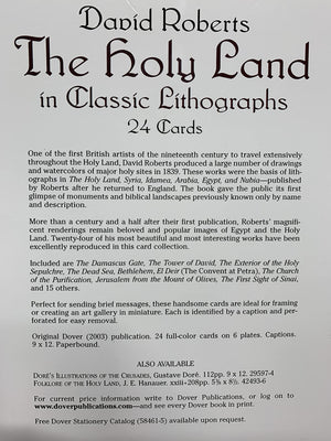 The Holy Land in Classic Lithographs: 24 Cards (Dover Postcards),Used