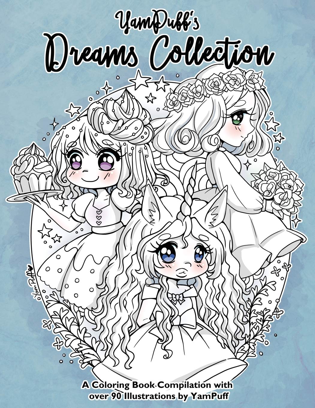 YamPuff's Dreams Collection: A Coloring Book Compilation with Over 90 Illustrations by YamPuff,Used
