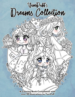 YamPuff's Dreams Collection: A Coloring Book Compilation with Over 90 Illustrations by YamPuff,Used