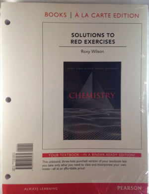 Chemistry Solutions To Red Exercises: The Central Science, Books A La Carte Edition,New