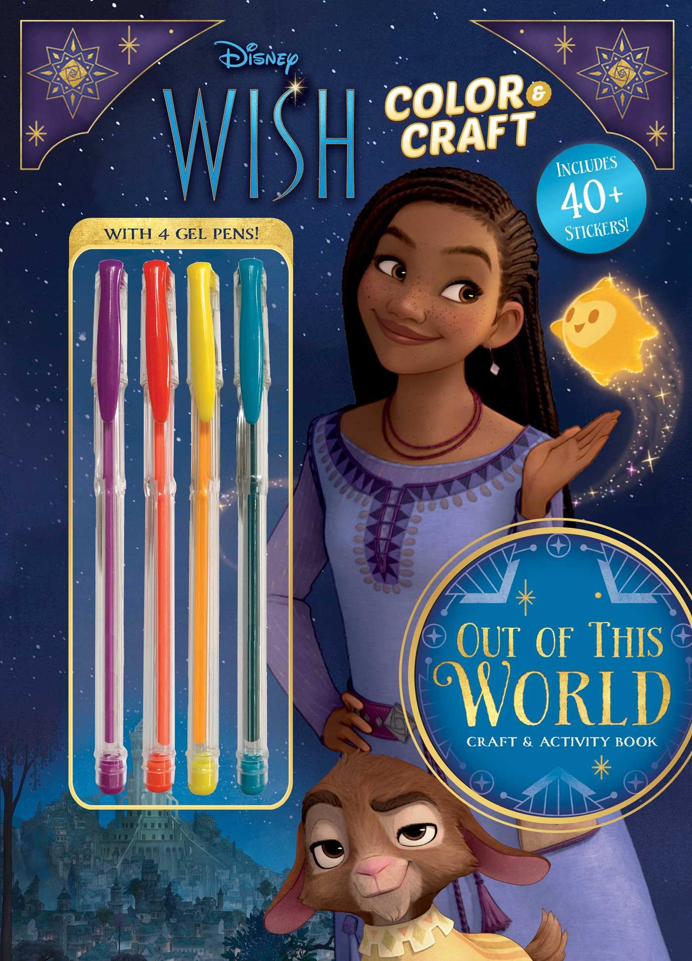Disney Wish: Out Of This World Color And Craft (Coloring And Activity With Gel Pens),New