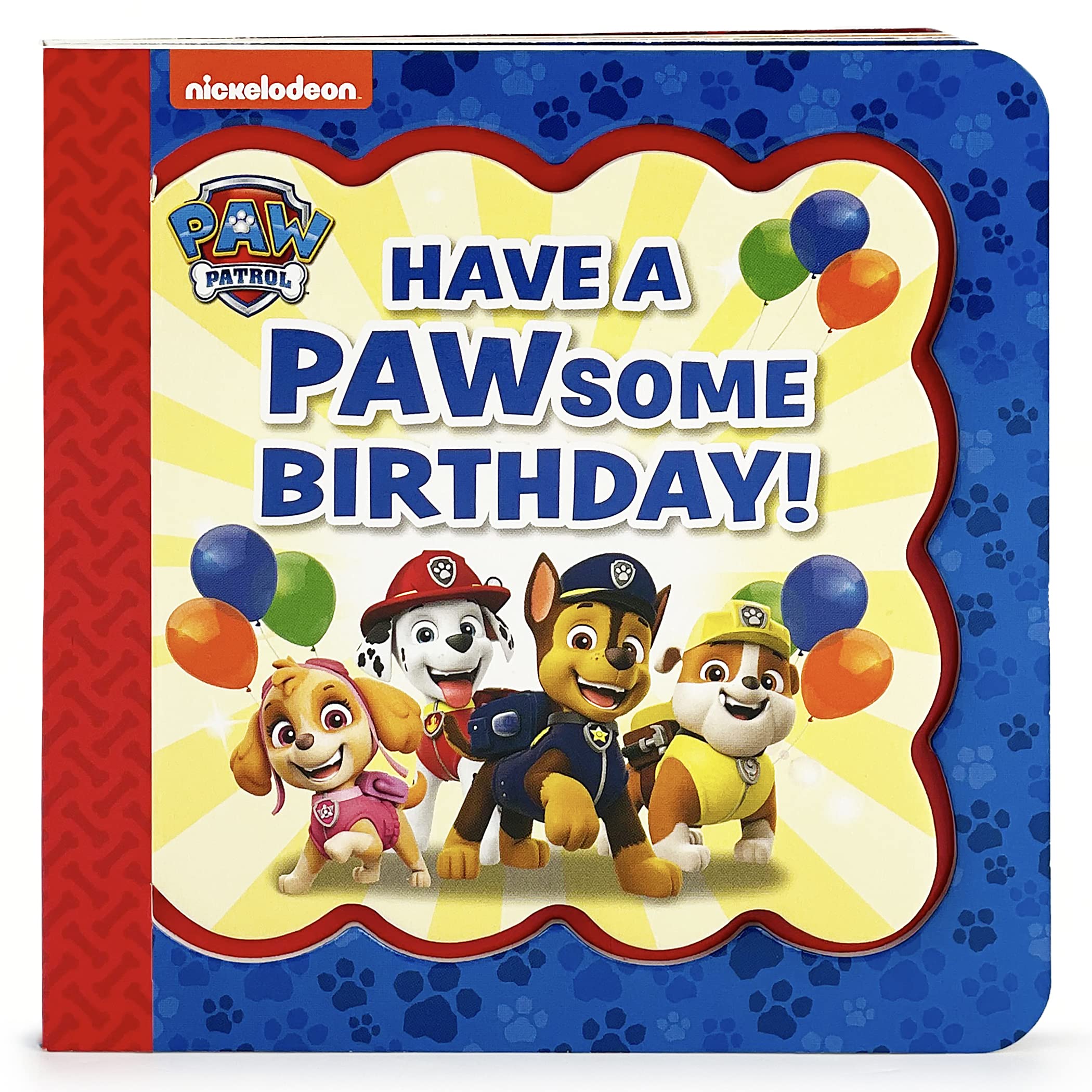 Paw Patrol Happy Pawsome Birthday; Little Bird Greetings, Greeting Card Board Book with Personalization Flap, Gifts for Birthday,New