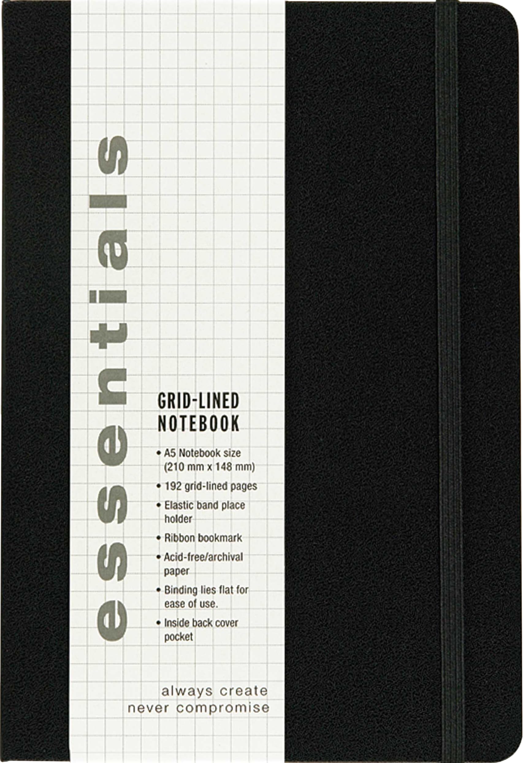 Essentials Gridlined Notebook, Large, A5 Size (Journal, Diary),New