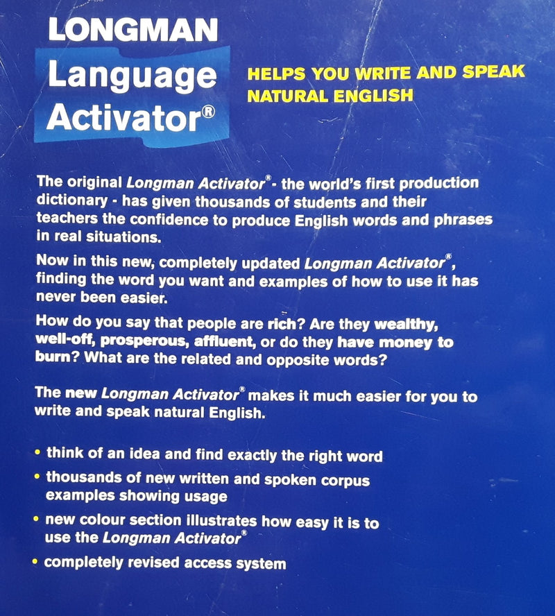 Longman Language Activator: Helps You Write and Speak Natural English, Second Edition,Used