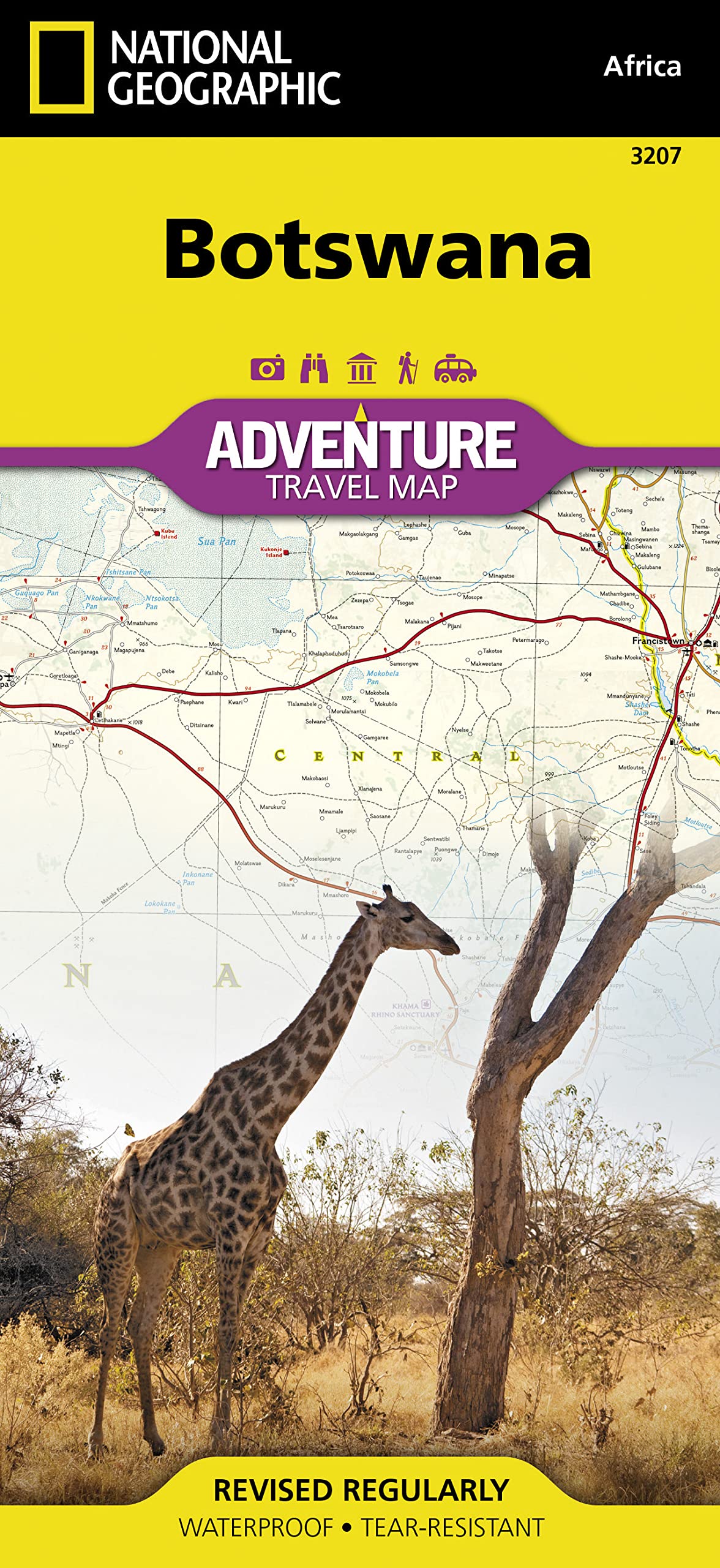 Botswana Map (National Geographic Adventure Map, 3207),Used