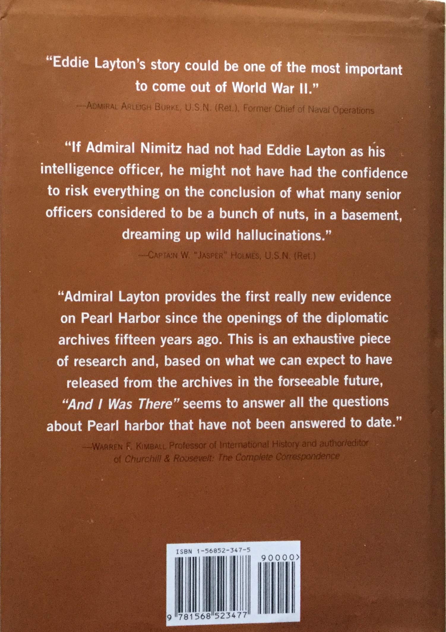 And I Was There : Breaking The Secrets  Pearl Harbor And Midway