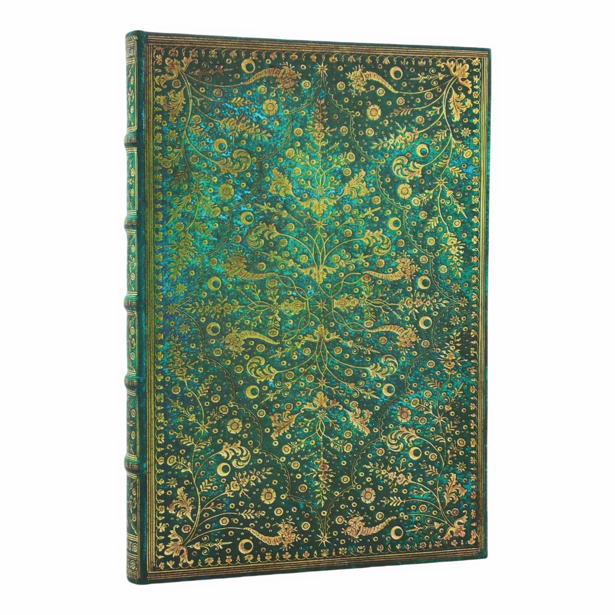 Emerald Flower Grande Lined Hardcover Journal, 128Pg, 120Gsm, MarshS Library By Paperblanks (NatureS Grace)