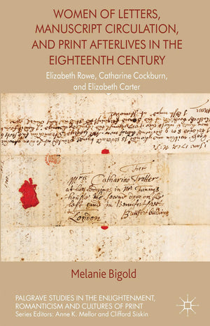 Women of Letters, Manuscript Circulation, and Print Afterlives in the Eighteenth Century: Elizabeth Rowe, Catharine Cockburn and,Used