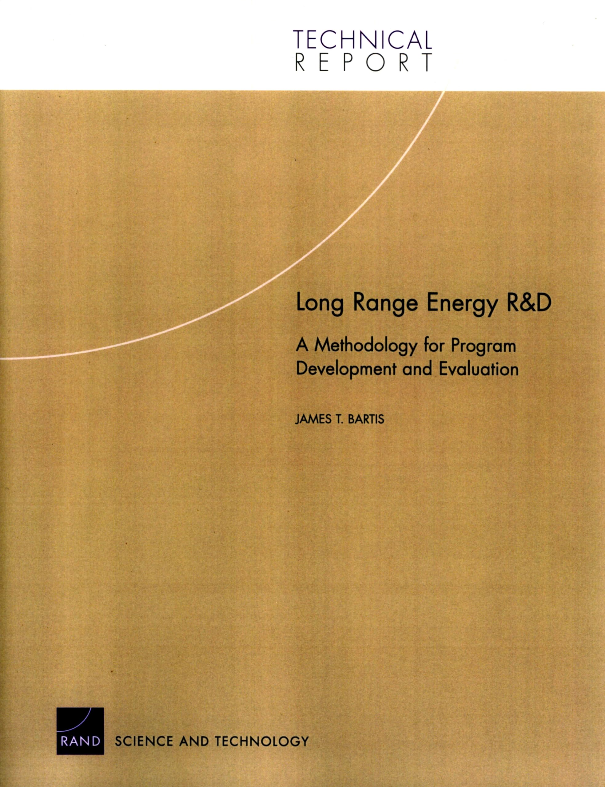 Long Range Energy Research And Development: A Methodology For Development And Evaluation,New