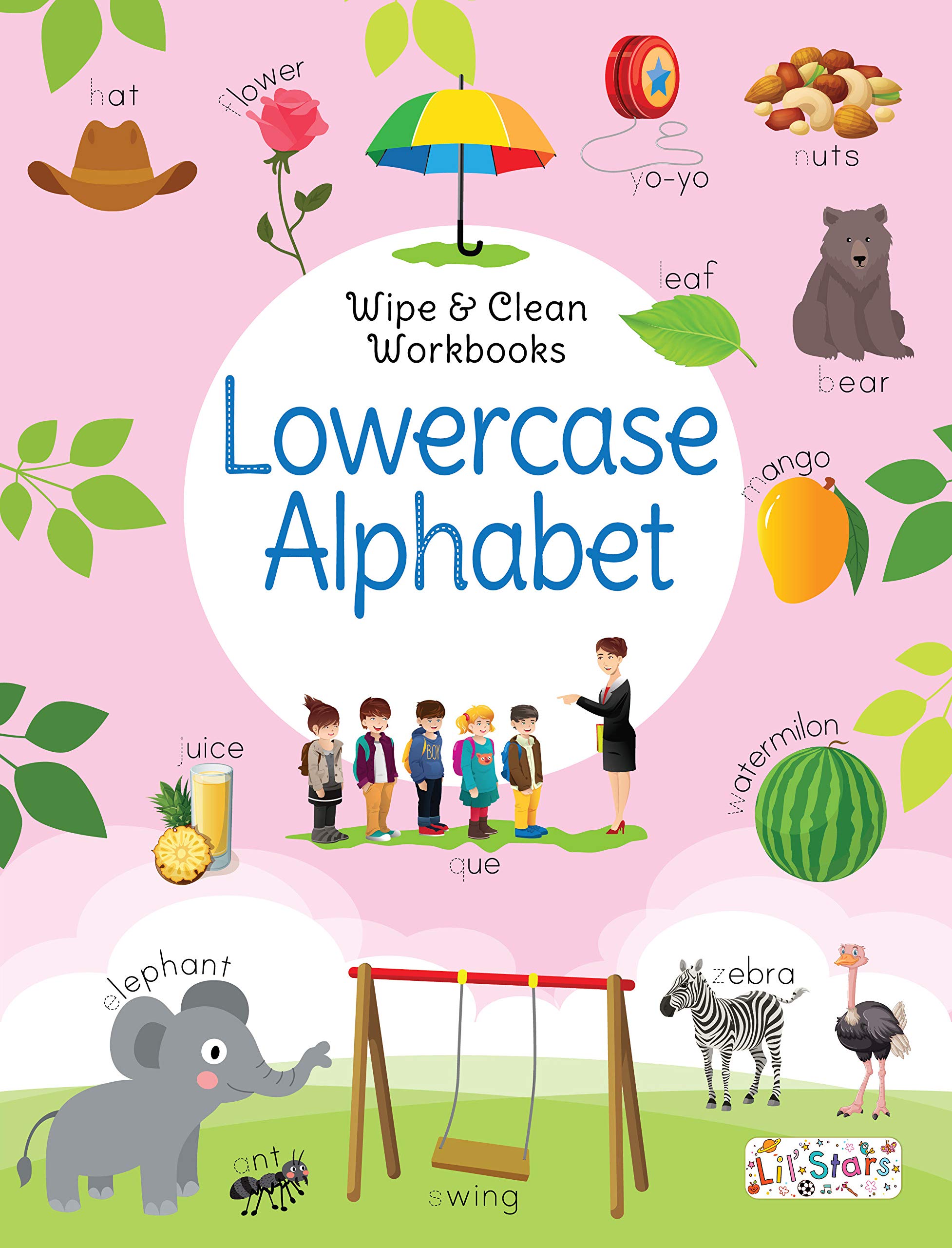 Lowercase Alphabet- Wipe & Clean Workbook With Free Pen