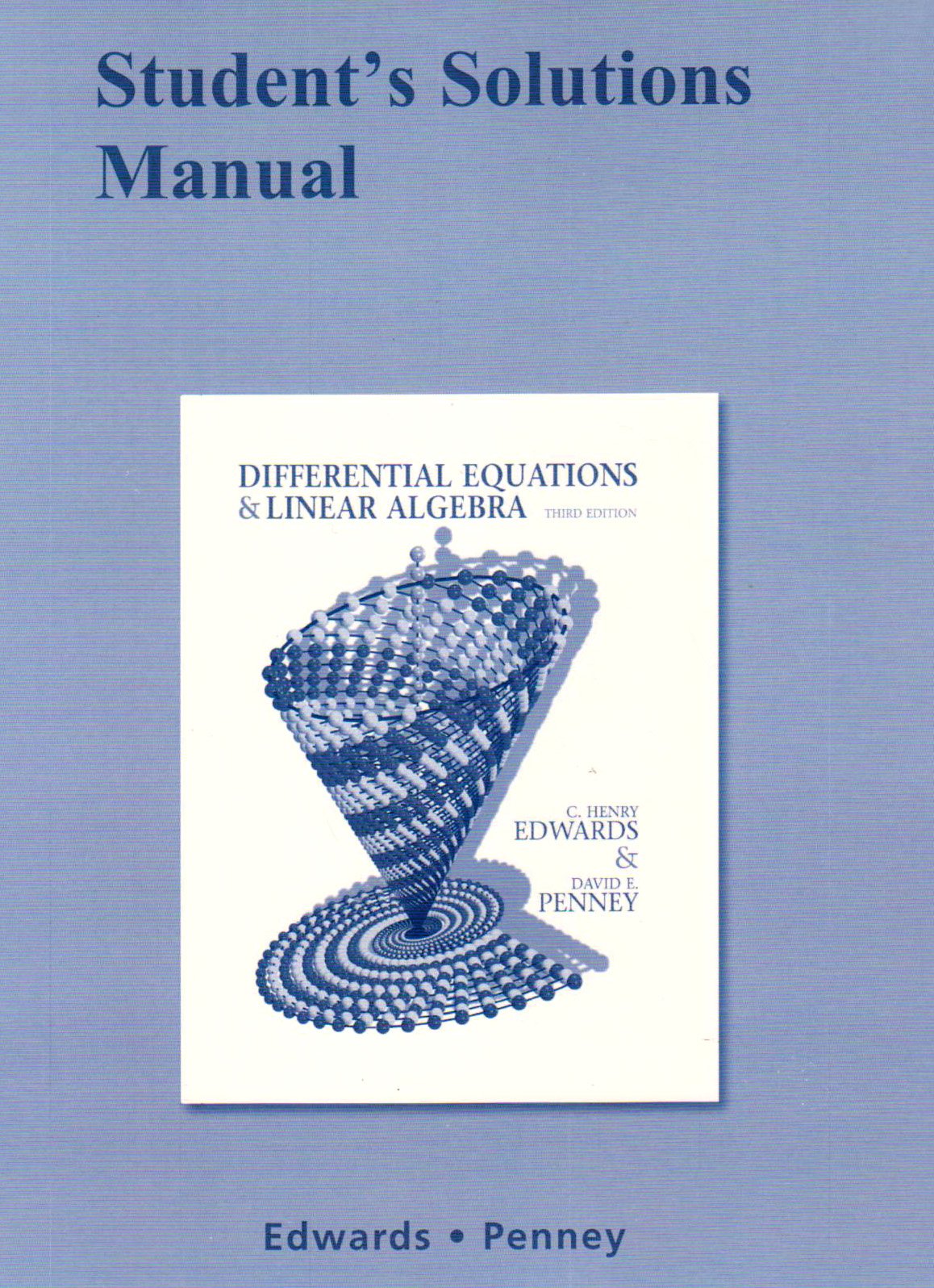 Student Solutions Manual For Differential Equations And Linear Algebra-new