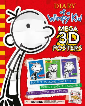 Diary of a Wimpy Kid: Pop Heads 3D Crafts: Quick & Easy to Assemble LifeLike Characters, Plus Crafts, Activities, and More,New