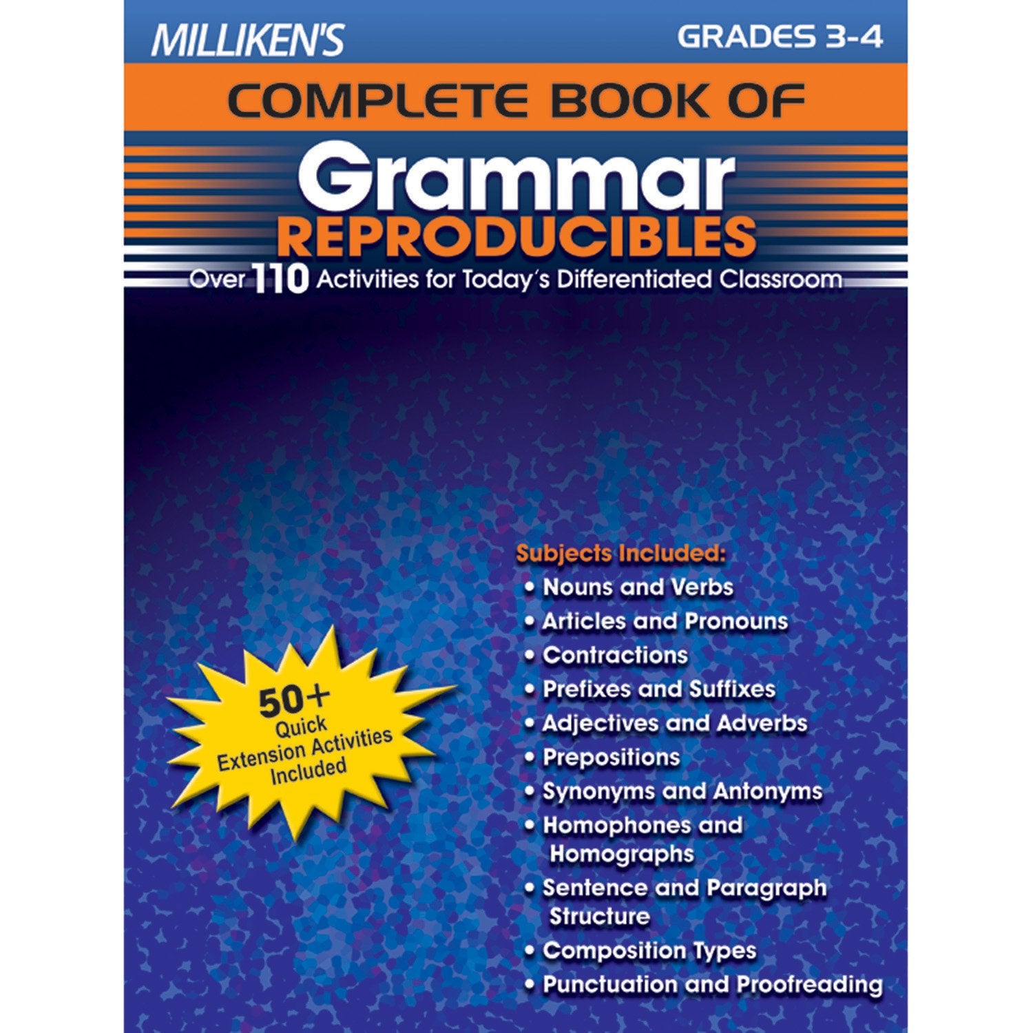 Milliken's Complete Book of Grammar Reproducibles  Grades 34,Used