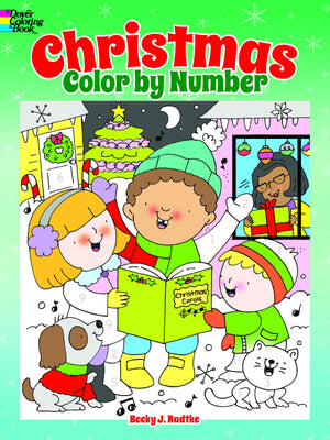 Christmas Color by Number (Dover Christmas Coloring Books),Used