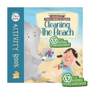 Cleaning The Beach: Activity Book For Kids On Protecting The Environment By Sam & Mi | Games, Puzzle, Mazes, Coloring, & Diy Crafts | Join Samara & Alphabet, The Elephant On Adventures (Ages 38)