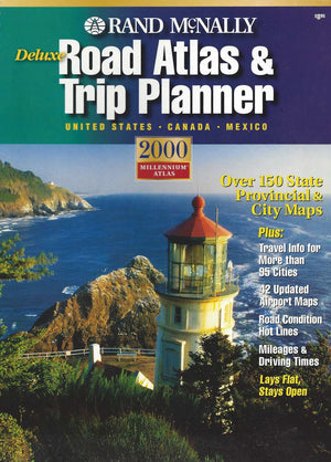 Rand McNally Road Atlas and Trip Planner 2000: United States, Canada, Mexico (Rand Mcnally Deluxe Road Atlas Mid Size),Used